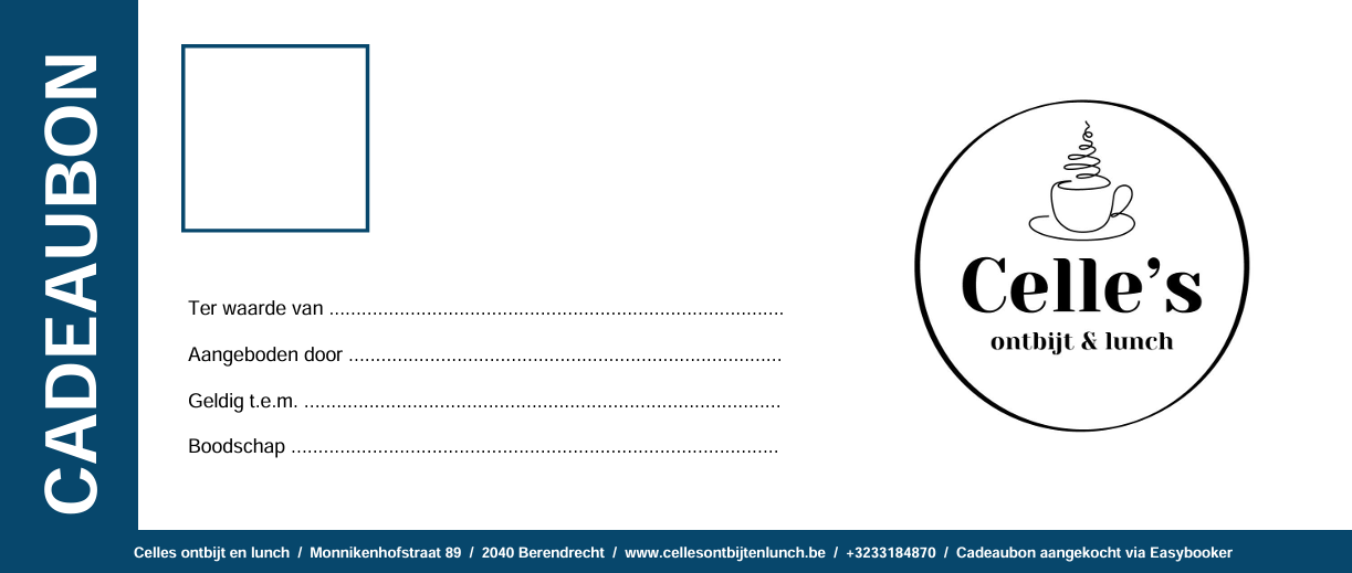 Foto van een cadeaubon